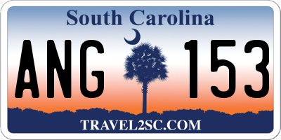 SC license plate ANG153