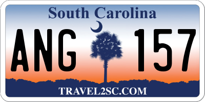 SC license plate ANG157