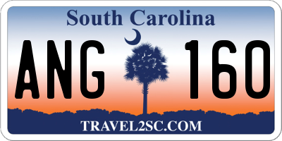 SC license plate ANG160