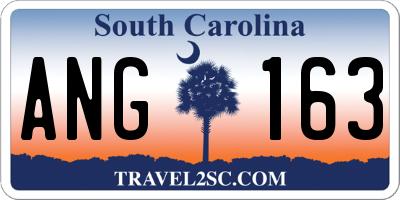 SC license plate ANG163