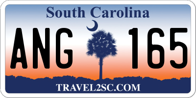 SC license plate ANG165