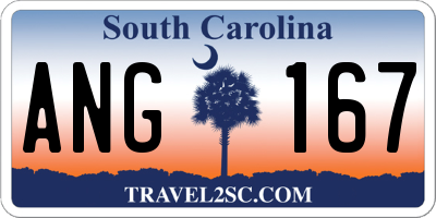 SC license plate ANG167