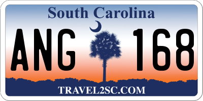 SC license plate ANG168