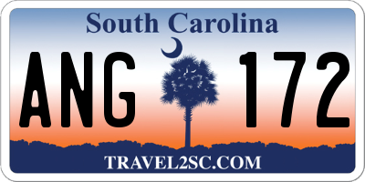 SC license plate ANG172