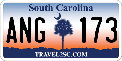 SC license plate ANG173