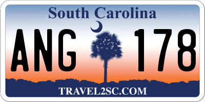 SC license plate ANG178