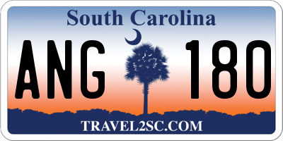SC license plate ANG180