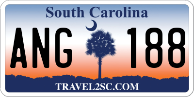SC license plate ANG188