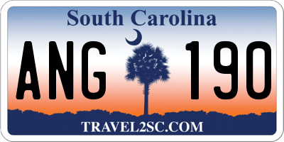 SC license plate ANG190