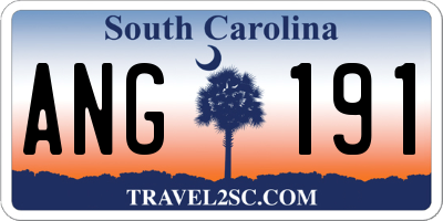 SC license plate ANG191