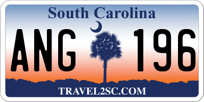 SC license plate ANG196