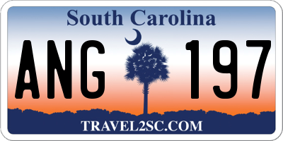 SC license plate ANG197