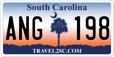 SC license plate ANG198