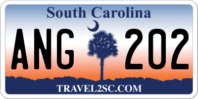 SC license plate ANG202