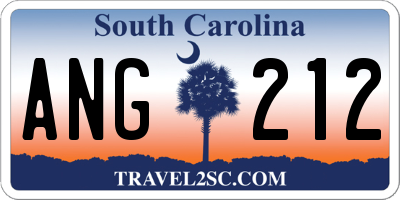 SC license plate ANG212