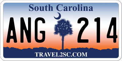 SC license plate ANG214