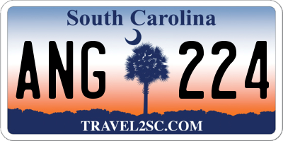 SC license plate ANG224