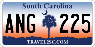 SC license plate ANG225
