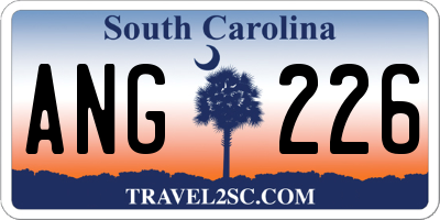 SC license plate ANG226