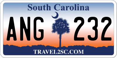 SC license plate ANG232