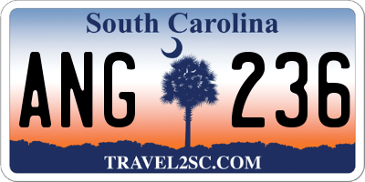 SC license plate ANG236