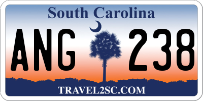 SC license plate ANG238