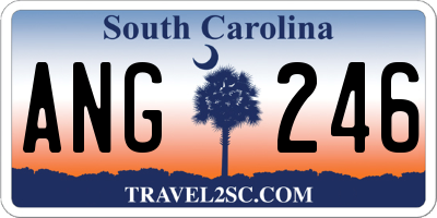 SC license plate ANG246