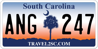 SC license plate ANG247