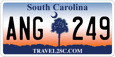 SC license plate ANG249
