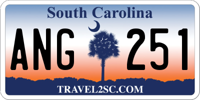 SC license plate ANG251