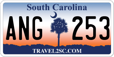 SC license plate ANG253