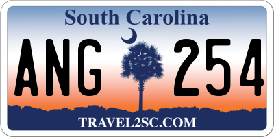 SC license plate ANG254