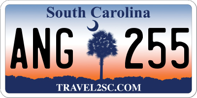 SC license plate ANG255