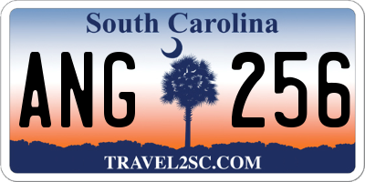 SC license plate ANG256