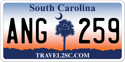SC license plate ANG259