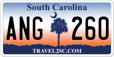 SC license plate ANG260