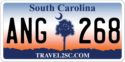 SC license plate ANG268
