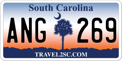 SC license plate ANG269