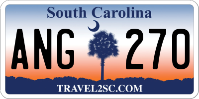 SC license plate ANG270