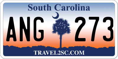 SC license plate ANG273