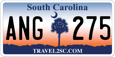 SC license plate ANG275