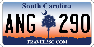 SC license plate ANG290