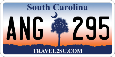 SC license plate ANG295