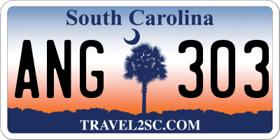 SC license plate ANG303