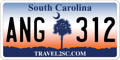 SC license plate ANG312