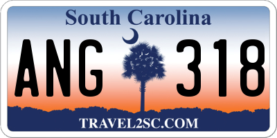 SC license plate ANG318