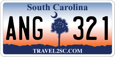 SC license plate ANG321