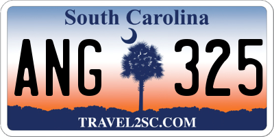 SC license plate ANG325