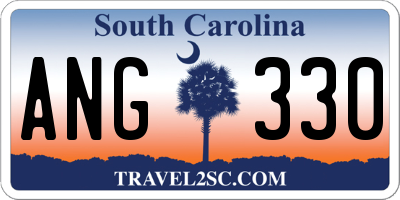 SC license plate ANG330