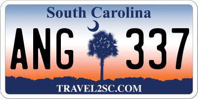 SC license plate ANG337